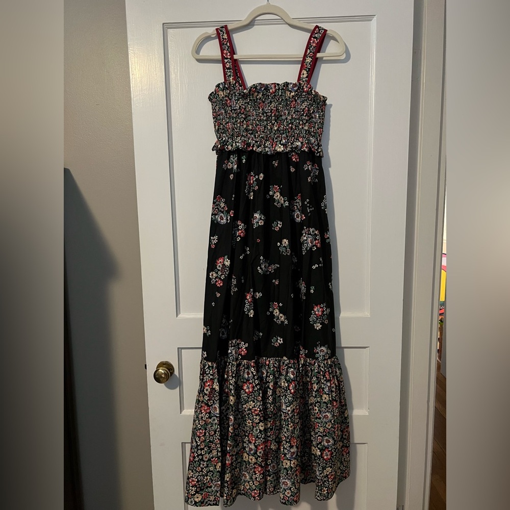 Gorgeous black and floral Hunter Bell Dress. Never worn, tags attached!